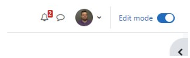 Edit mode button
